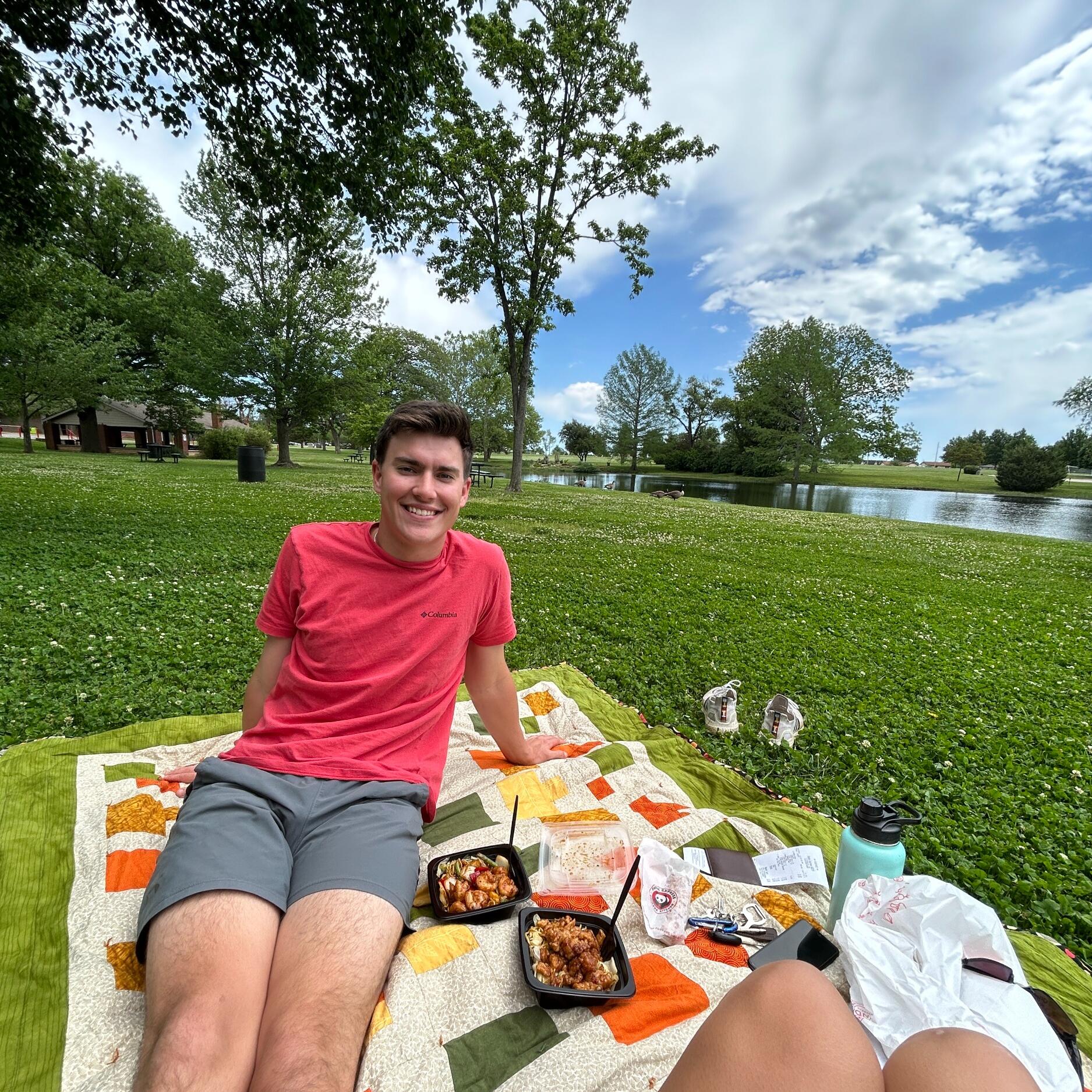 Our last picnic at gorilla village