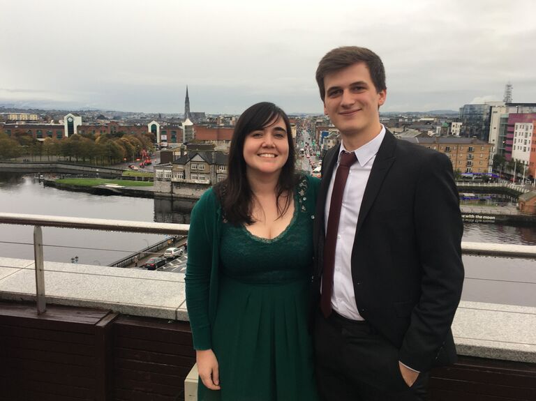 Michael comes back to Ireland!! He starts his PhD and we kick off the inseparable Michael & Kate again at our friends' Seán & Linda's wedding <3.