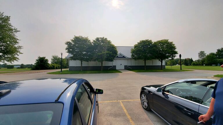 West exhibit barn!! (This one, first one off the parking lot!)