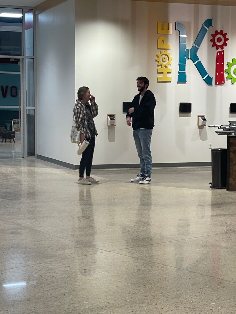 The night Zach asked Haley out. This photo was taken by some of our high school students at church who knew something was going on!