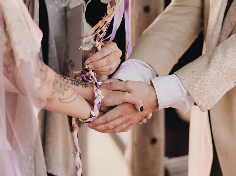 How to Tie a Handfasting Cord - 7 types of handfasting knots.