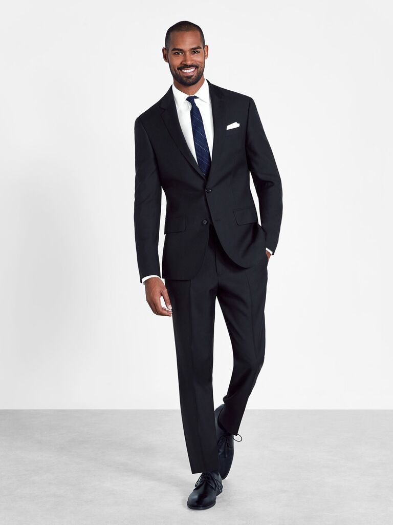 semi formal black for men