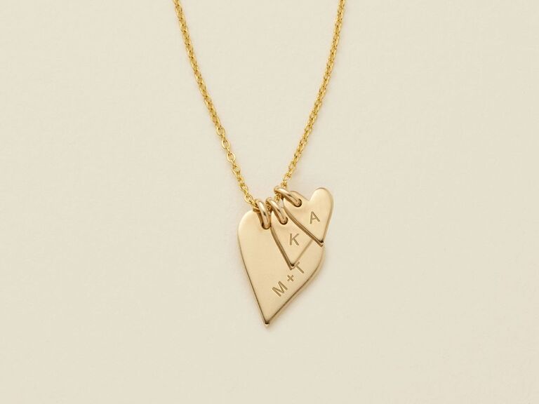 Initial heart-shaped necklace romantic gift idea