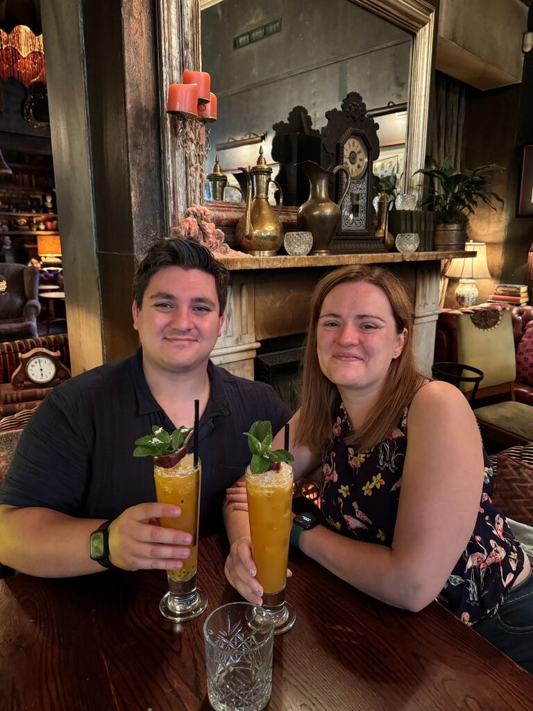 Newly engaged, they shared their first meal together as the affianced in Cape Town