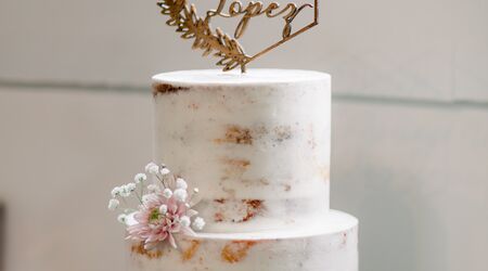 World Cake Topper. Milk & Mocha Wedding Cake Topper