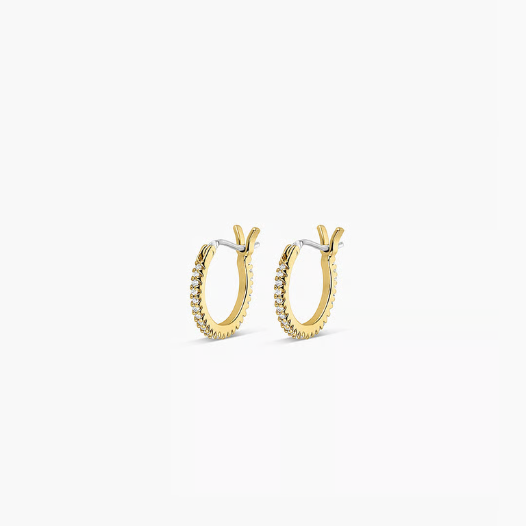 simple huggie earrings