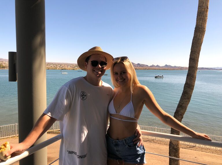 Zak and Mariah went to Havasu together with Zak's fraternity