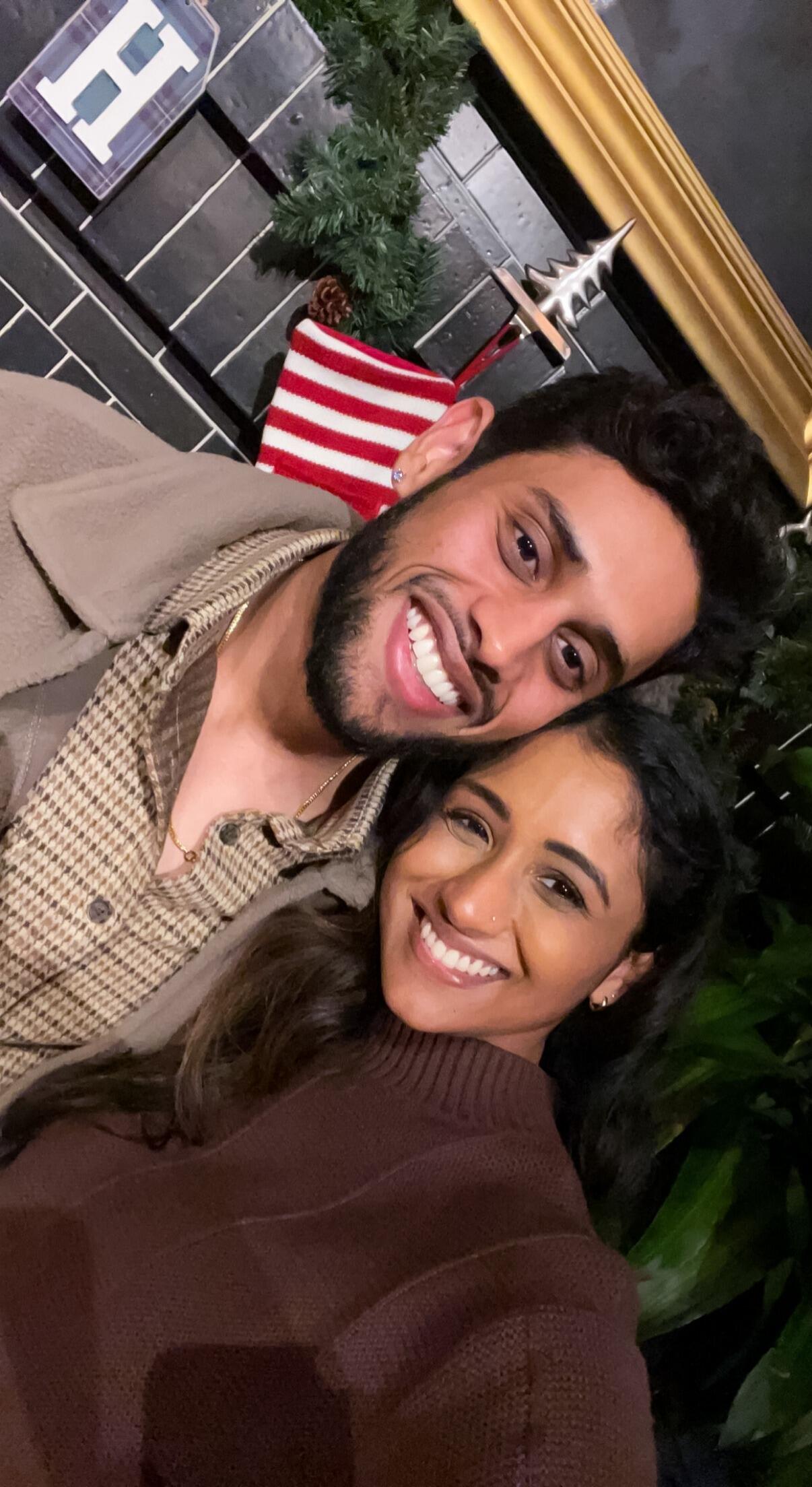 My first birthday that we celebrated together, Ganesh always knows how to make it so memorable, he planned for all my friends to have dinner at this Italian restaurant that makes table-side pasta in a cheese wheel! 