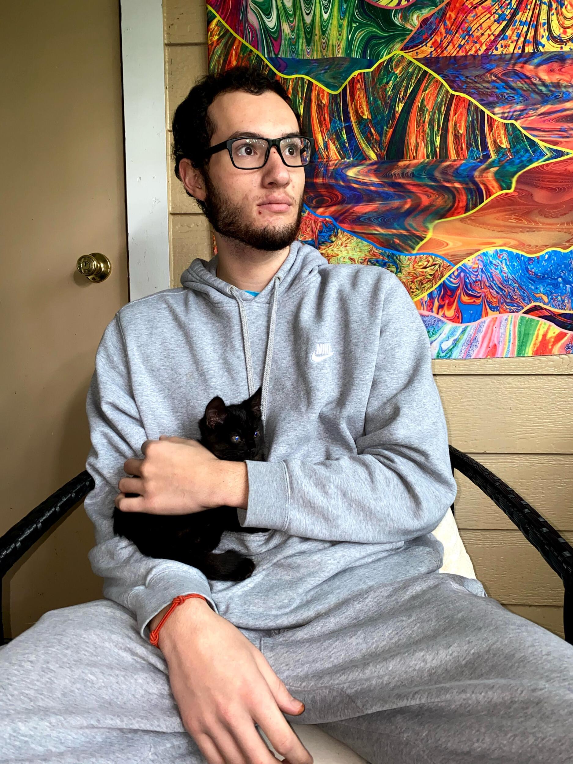 Living Life Over the Years: Adopted our second cat together, Chadwick. This one is Nicos.