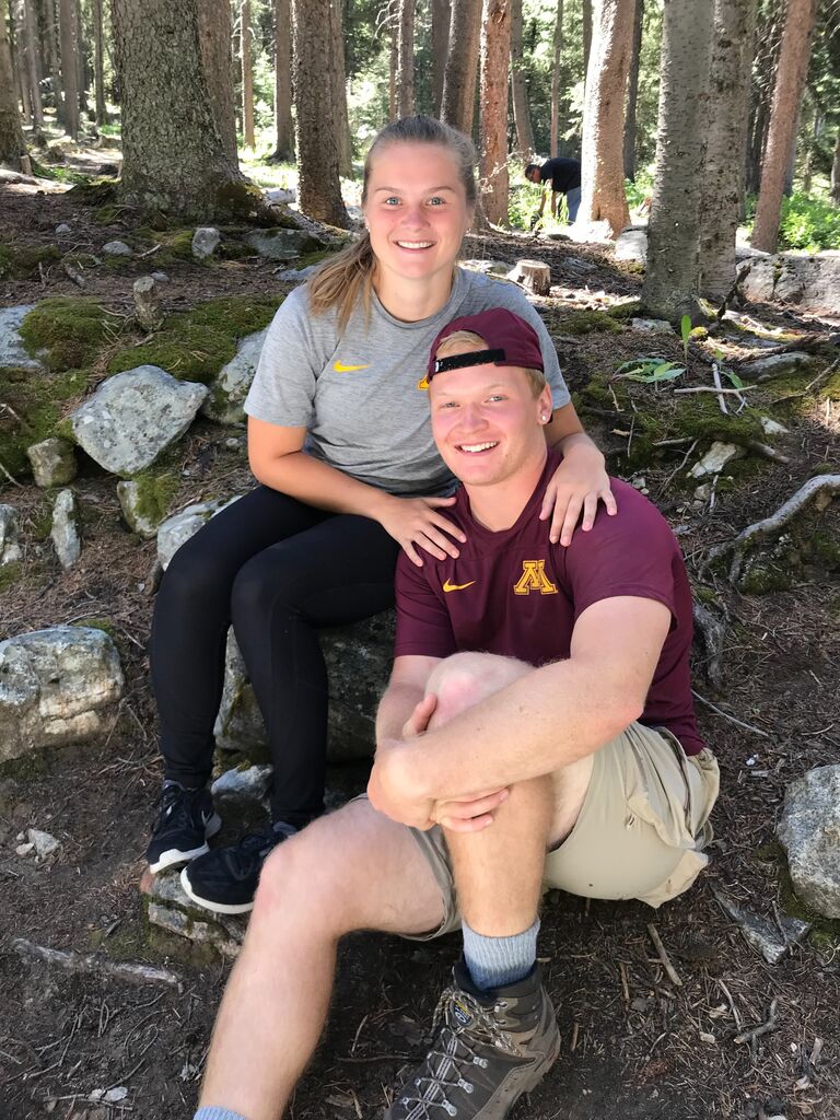 Kieran's first trip out to visit the Poole family! We went camping and hiked up to the place where Kieran would propose 5 years later.