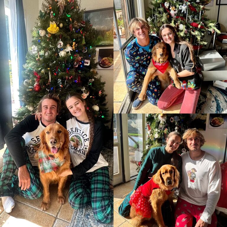 The 3 of us celebrated our 3rd Christmas together along with both our families