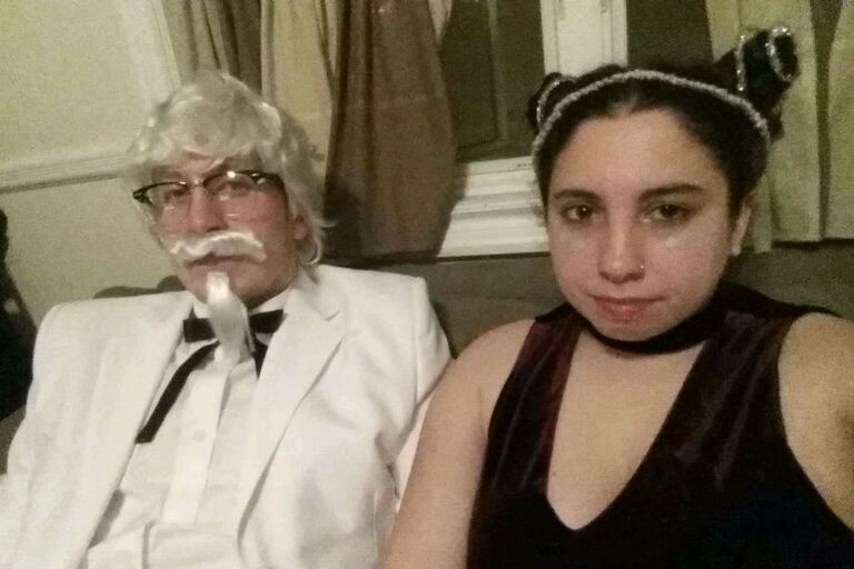 Our first Halloween (not a couples' costume)