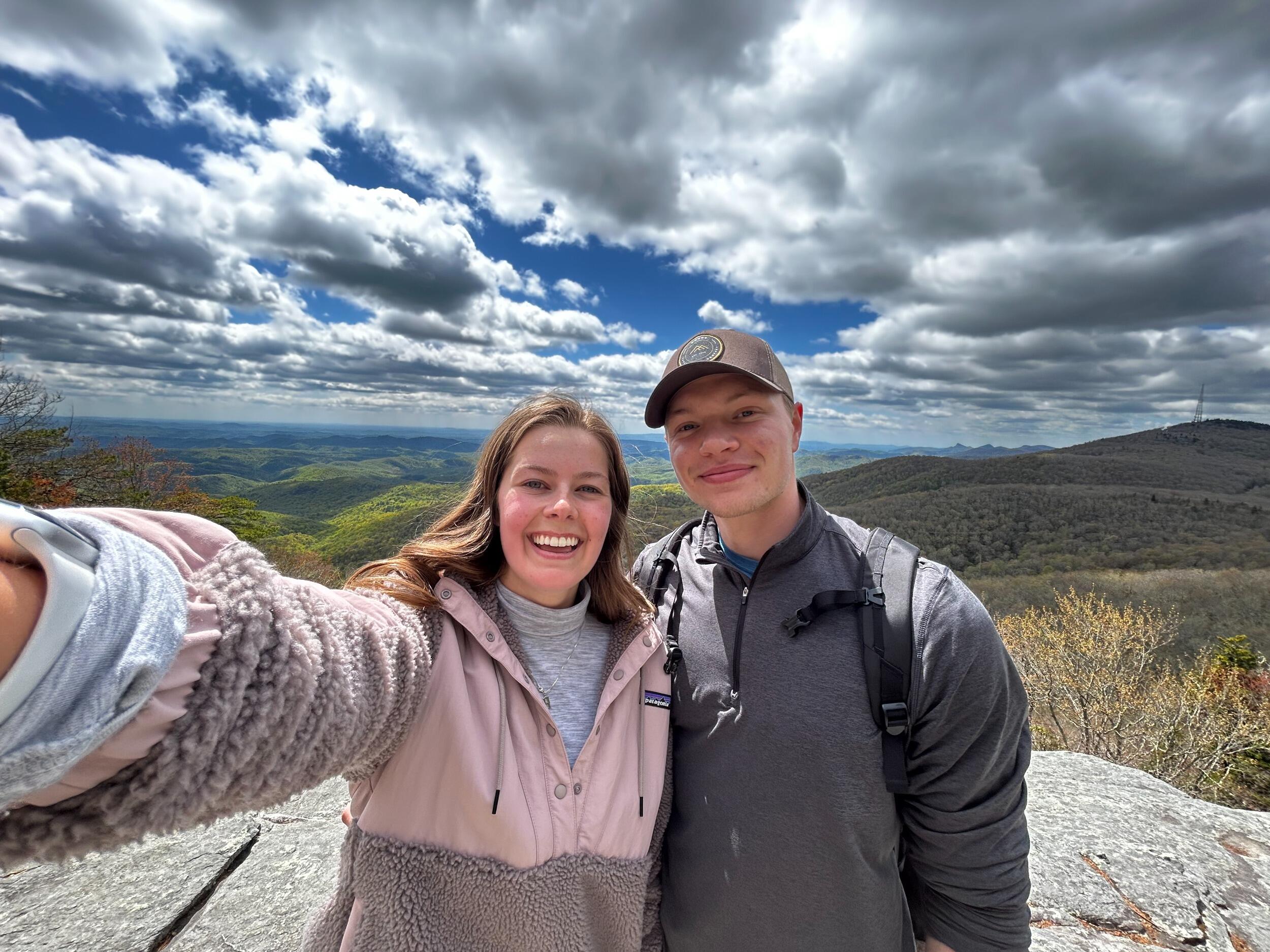 Riley visited Hannah in North Carolina right as her semester was ending before she left to study abroad in Spain. They enjoyed a hike off the Blueridge Parkway.