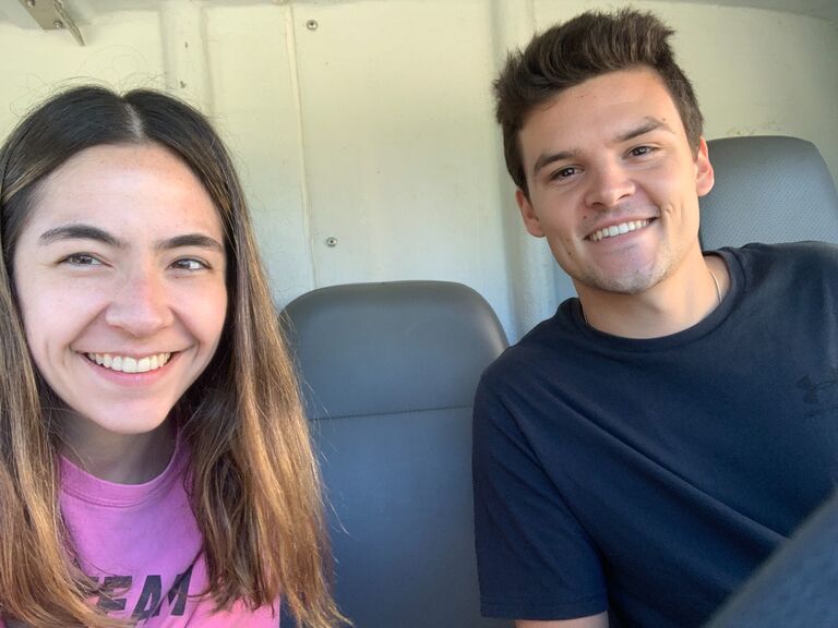 Move-in day and our first time living together! Off to downtown Milwaukee for some of the best years of our lives! 