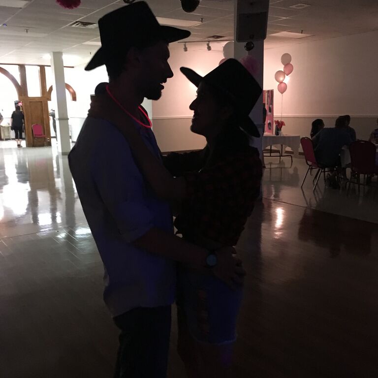 Dancing our night away.