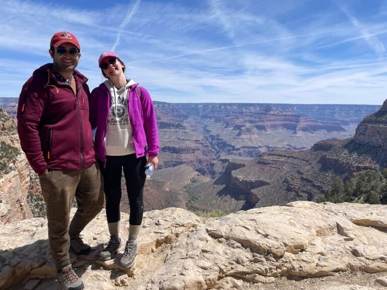 Our first trip out west together! The Grand Canyon :)