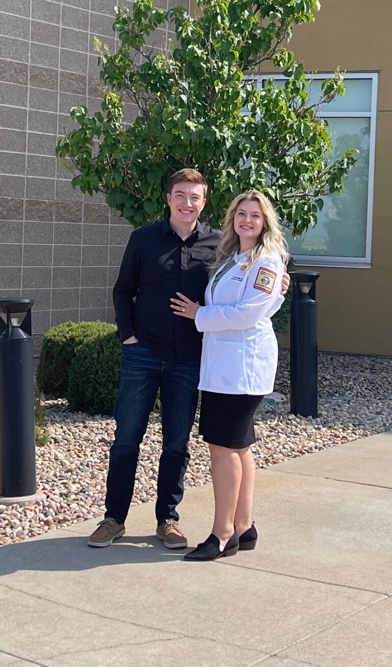 Ally starting her Masters program.

Rocky Vista University, Parker, CO