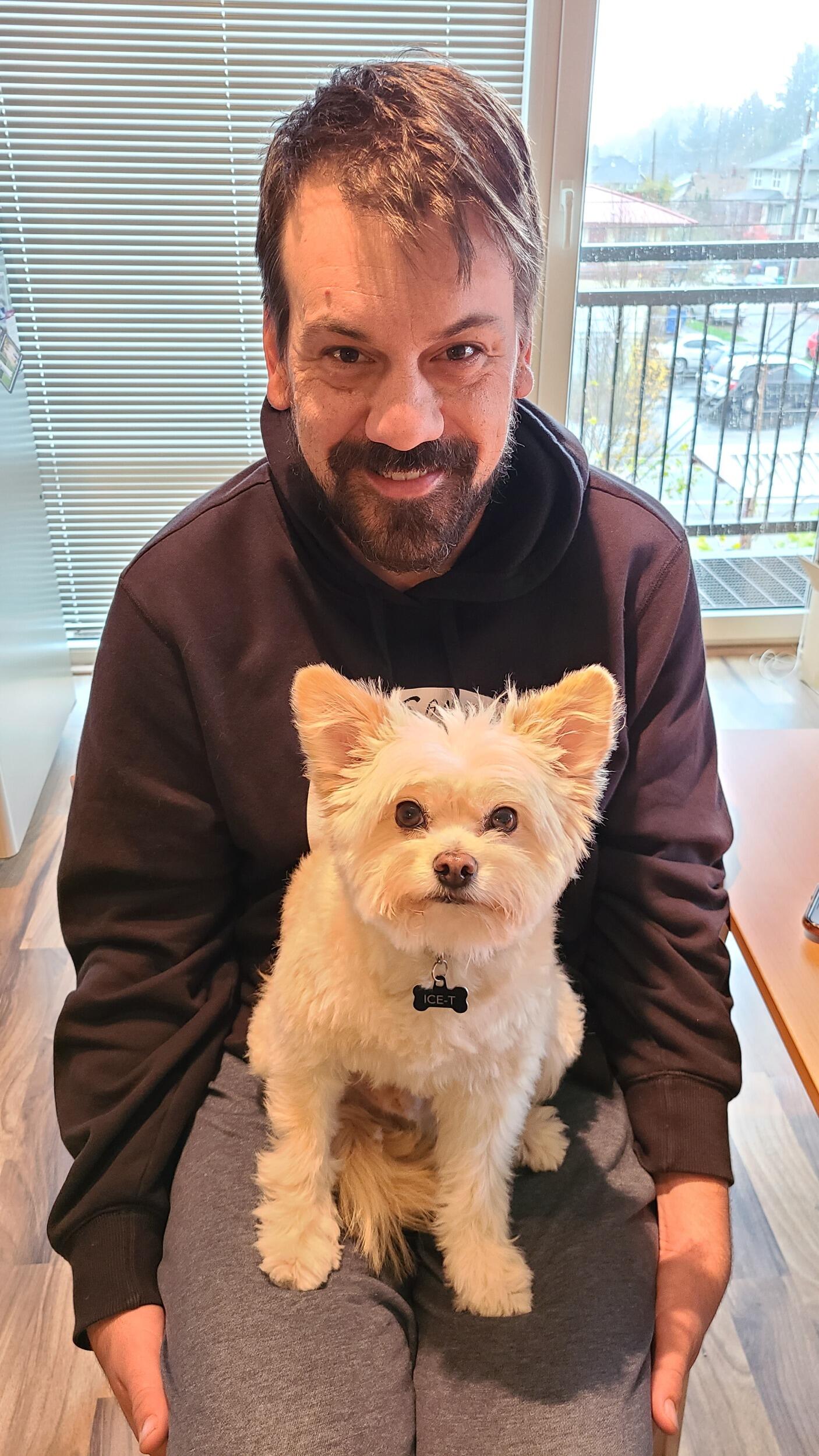 ...and Ice-T is our some-of-the-time pup.