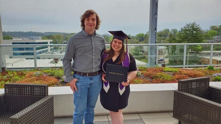 Madyn's graduation from Cincinnati College of Mortuary Science