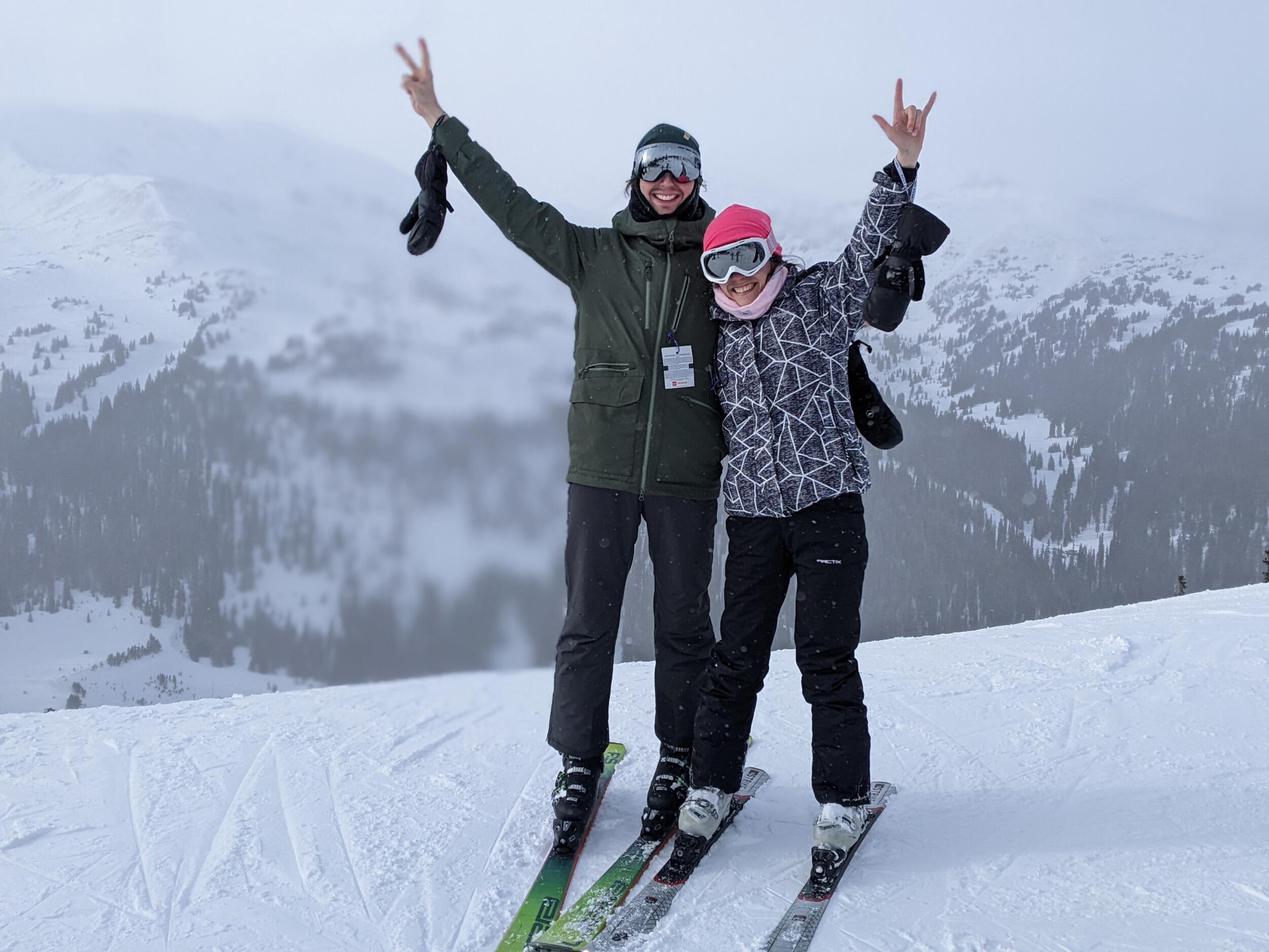 We go on a skiing trip with Etienne (groomsman) and Nicole (bridesmaid)! Ben taught Katlyn how to ski on this trip, and of course many tears were involved. Katlyn celebrated 90 days of recovery on this day, Etienne and Nicole said this vacation was the best one they have ever had, and we got stuck in Colorado for an extra few days because of an ice storm in TX. Definitely a trip to remember and a lot of growth happened on and off the slopes for all of us.