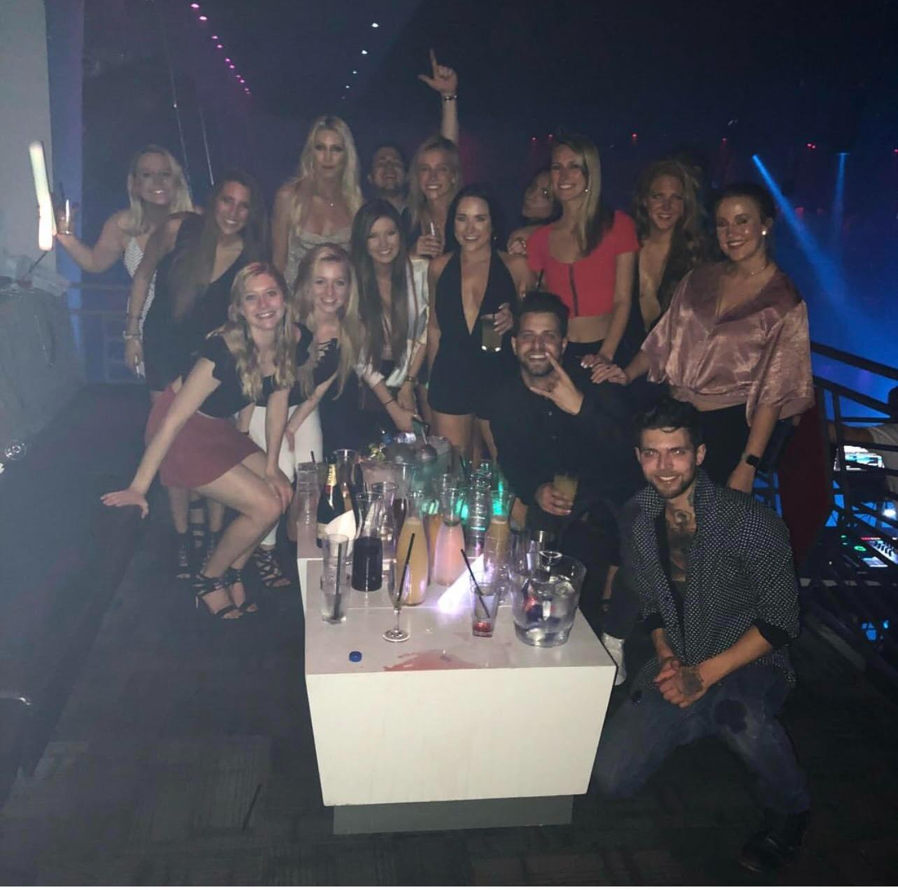 Jad and Jaclyn first met through a mutual friend's birthday party in Austin, TX one weekend. It all started when Jaclyn supposedly made the "first move" by placing her hand on Jad's shoulder during a group picture! LOL