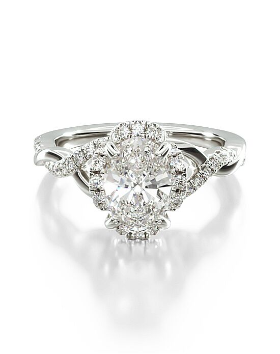 James allen pave on sale halo engagement ring