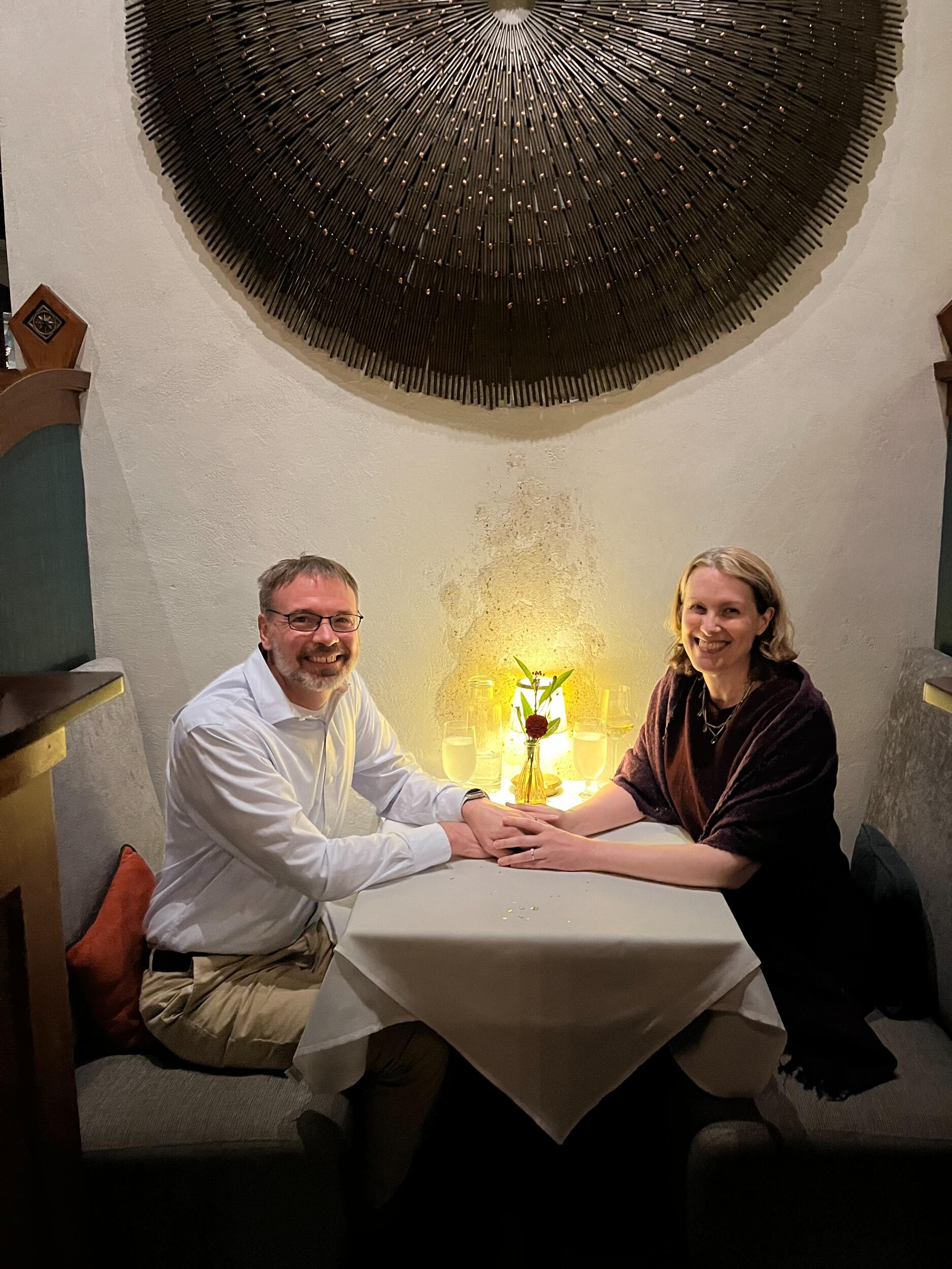 Engagement dinner.
Gracie's, Providence