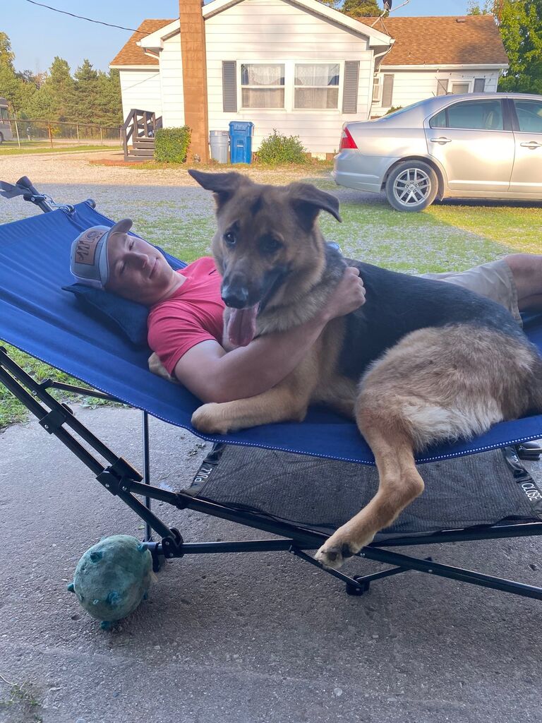 With the extra space in the home, Karly thought it would be a great idea to get a dog. With a lot of persuasion, Tyler eventually caved and let Karly adopted Brewer, a 1.5 year old high- energy, overly-affectionate German Shepherd. Little did Tyler know, Brewer would become his best buddy, and they would become inseparable.