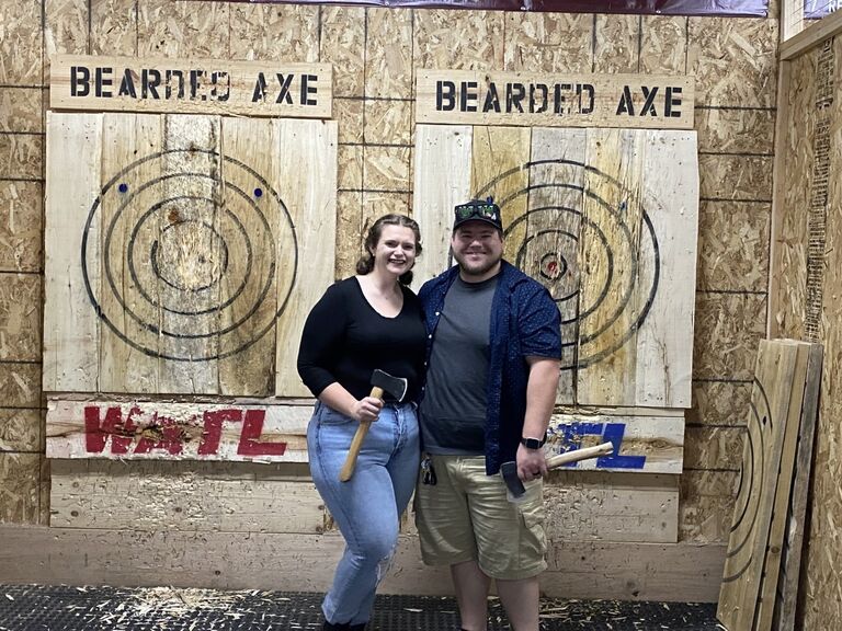 Axe Throwing date night!