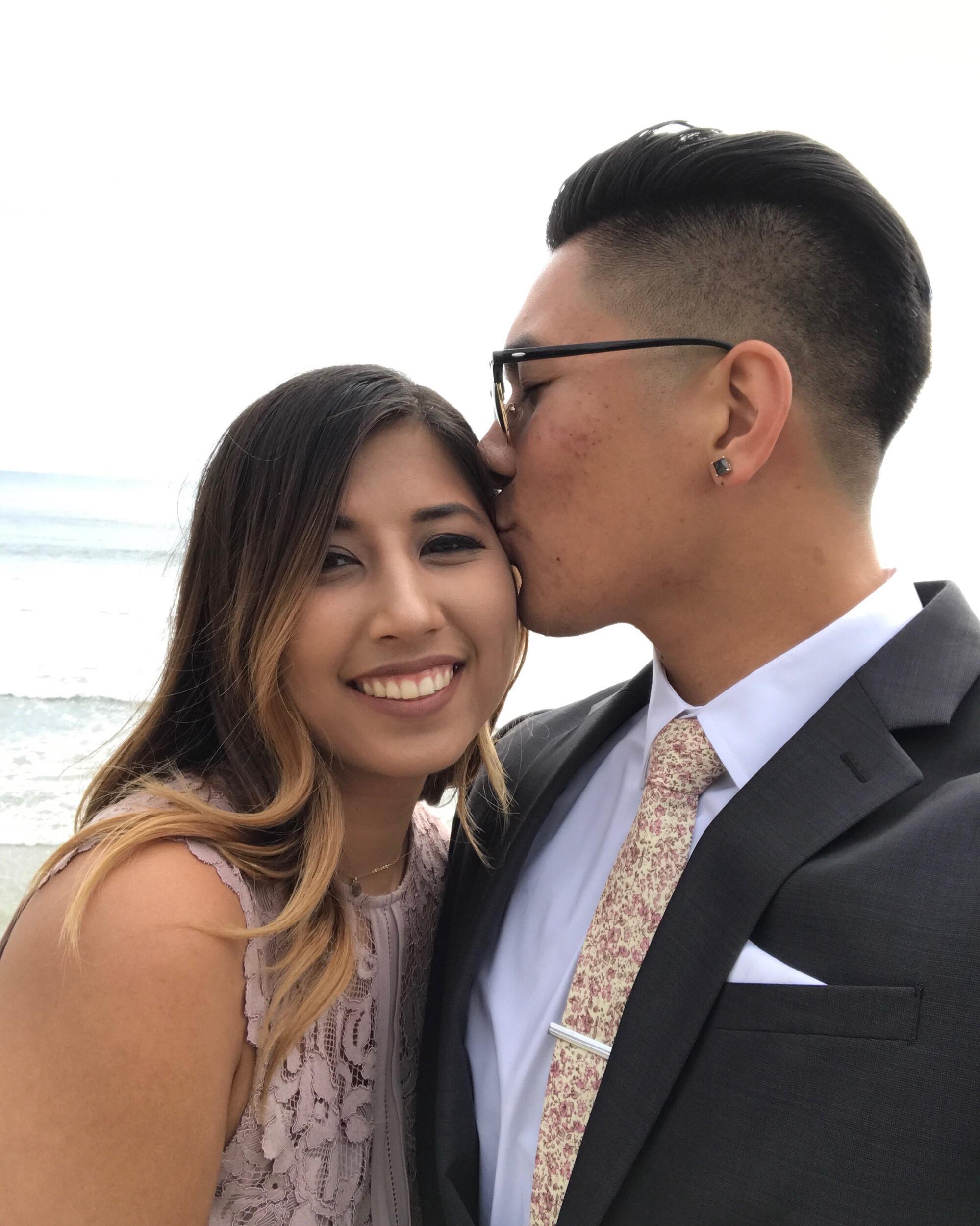 their first wedding together at the Marcelinos wedding ♡