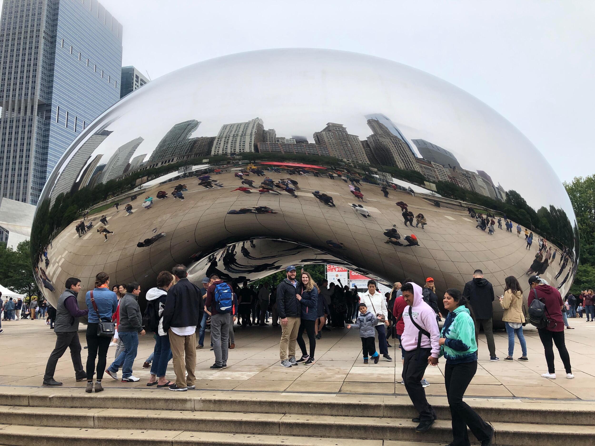 The couple took a trip to Chicago, Illinois to visit Claire's uncle and see iconic attractions. They enjoyed touring the "Bean," taking an architectural tour via boat, visiting the zoo, and eating lots of good food! 