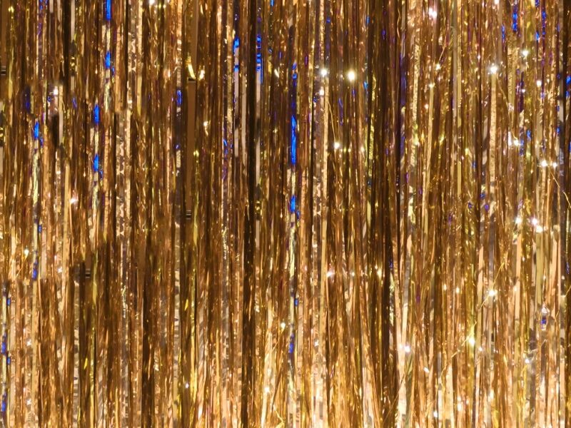 Dancing with the Stars party ideas - gold backdrop