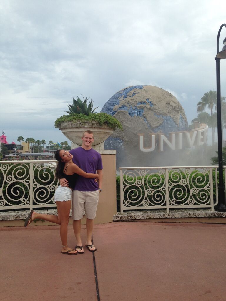 We began reconnecting the fall of our freshmen year in college, and eventually started dating in April of 2014. That summer, we went on our first vacation together to Disney World with Dany's family. 