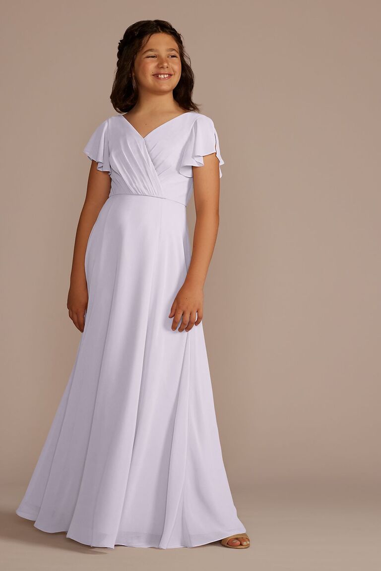 Modest maid 2024 of honor dresses