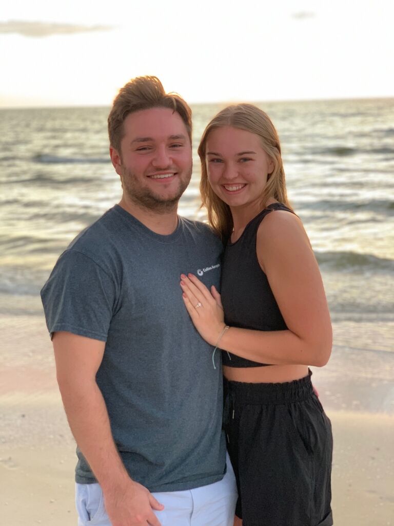 Engaged at our favorite beach