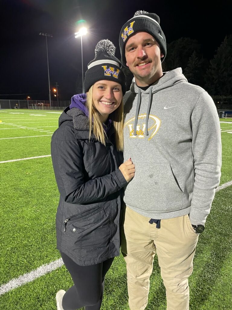 Sarah cheered on Jake as he coached the Waconia freshman football team! Go Wildcats!