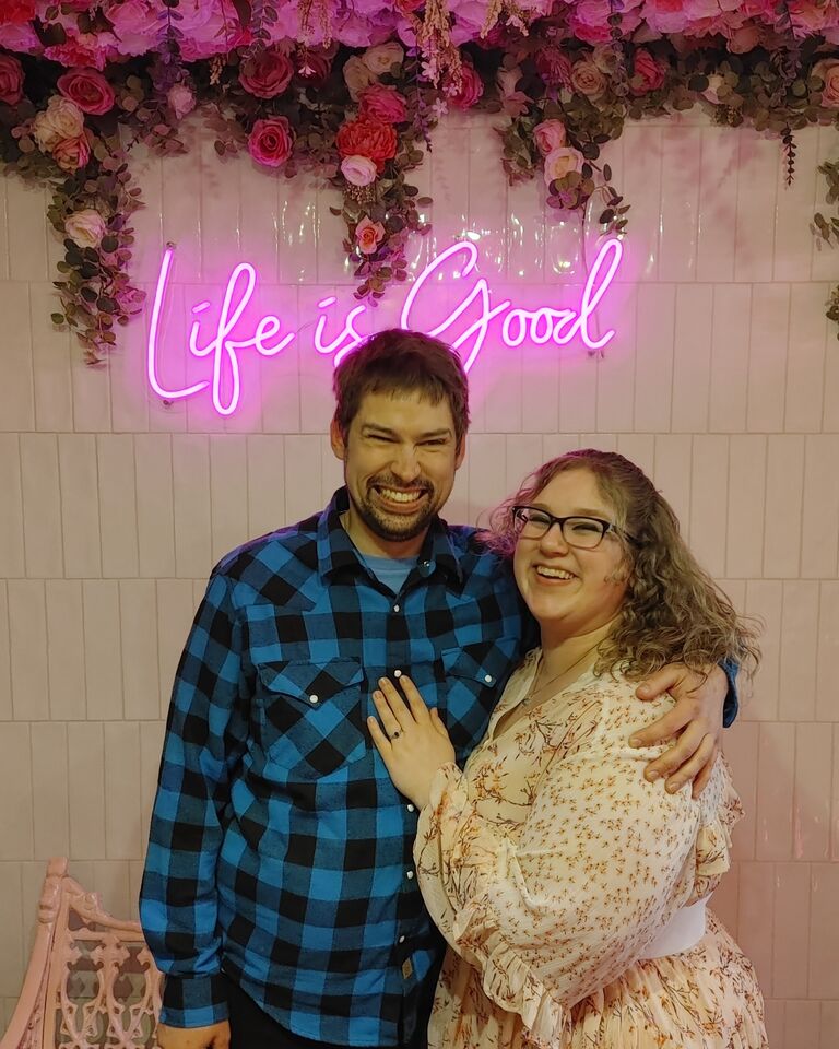 The night Andrew proposed! We stopped at Lola's to get a sweet treat to celebrate
