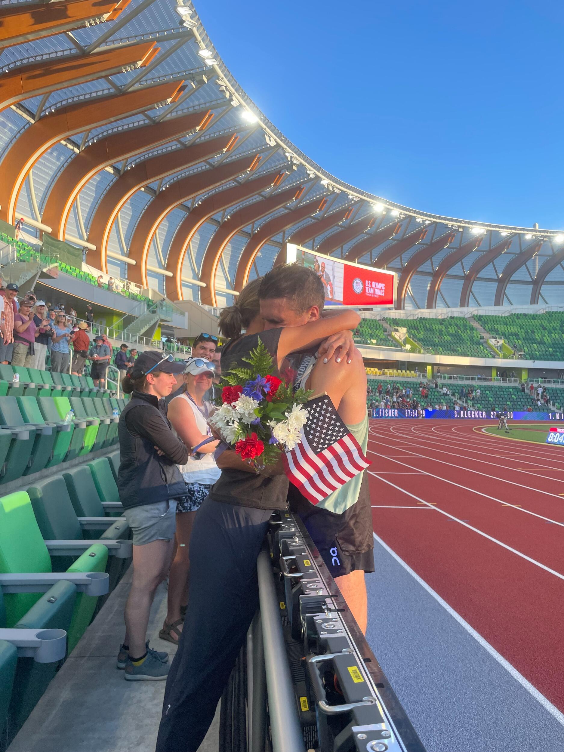 Joe makes the Olympics.