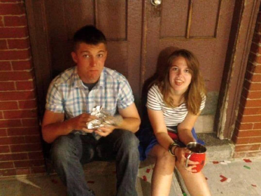 We met in 2016 while both studying to get our EMT certification. We were friendly, but never knew each other feeling until we went out with friends to celebrate completing our final test. That is when Marissa made the first move, and I asked her out on a date at one of our local bars. From there it was whirlwind of laughs and exploring Boston together