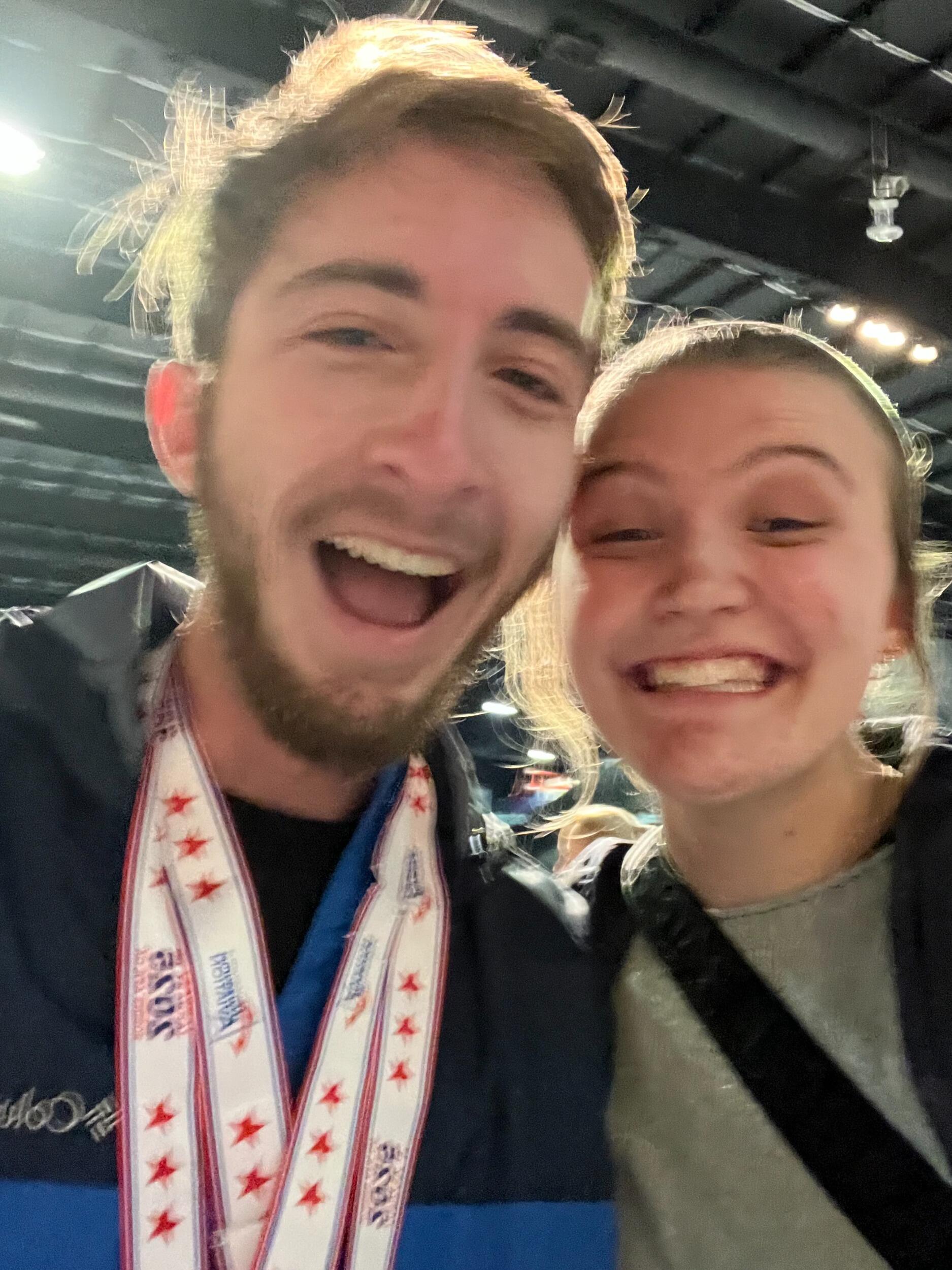 I may look fine in this photo, but at this half marathon, I contracted early stages of hypothermia. However, I truly knew Maegan loved me because she gave me her socks to warm me up. She was scared for my life, but I survived.