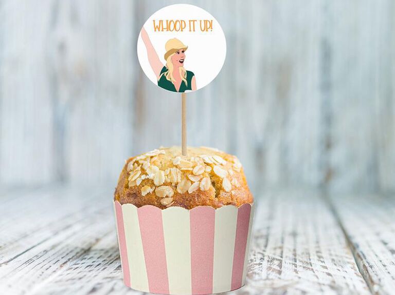 RHOC Vicki Gunvalson "Whoop it Up" cupcake topper