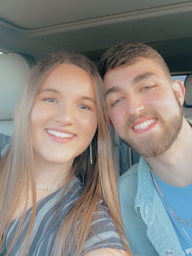 The very first picture together on their first date.