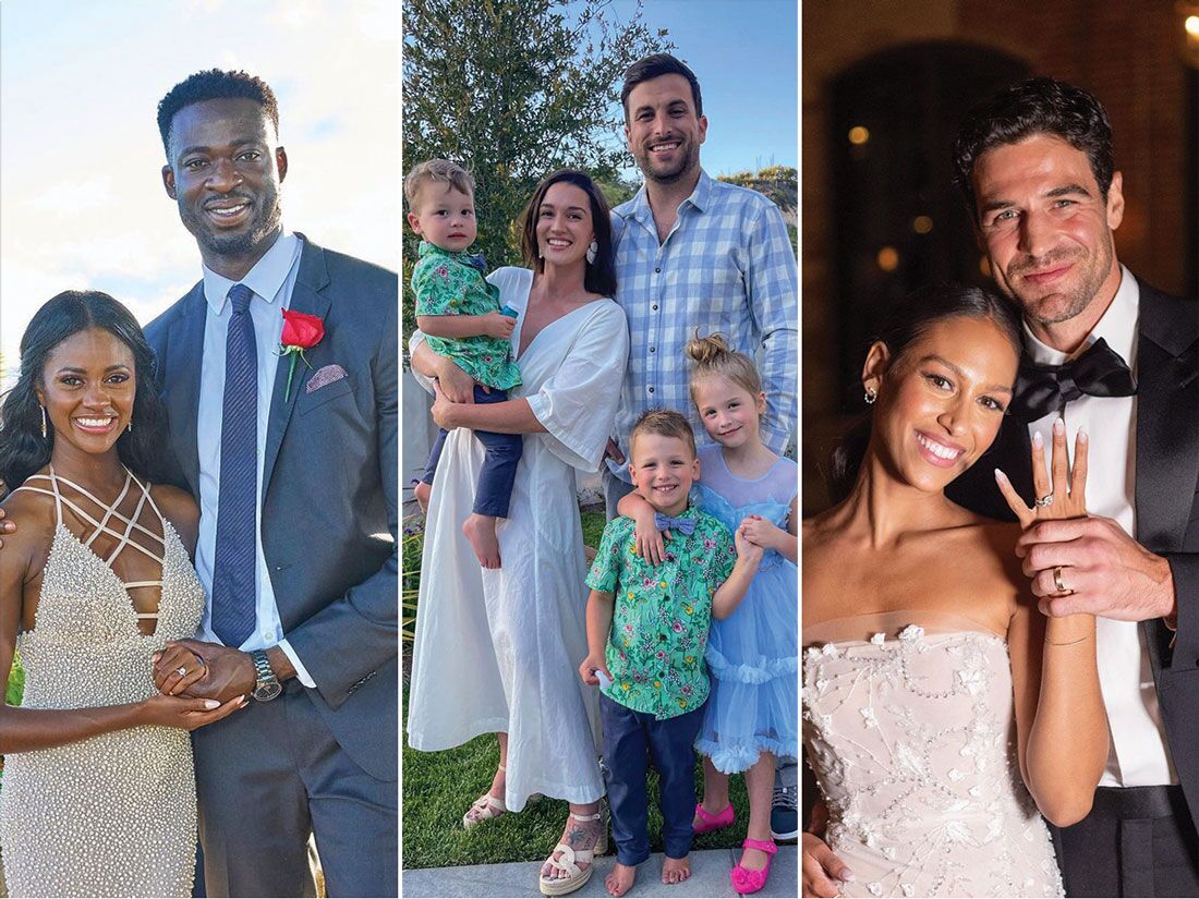 Charity Lawson and Dotun Olubeko; Jade and Tanner Tolbert; Serena Pitt and Joe Amabile