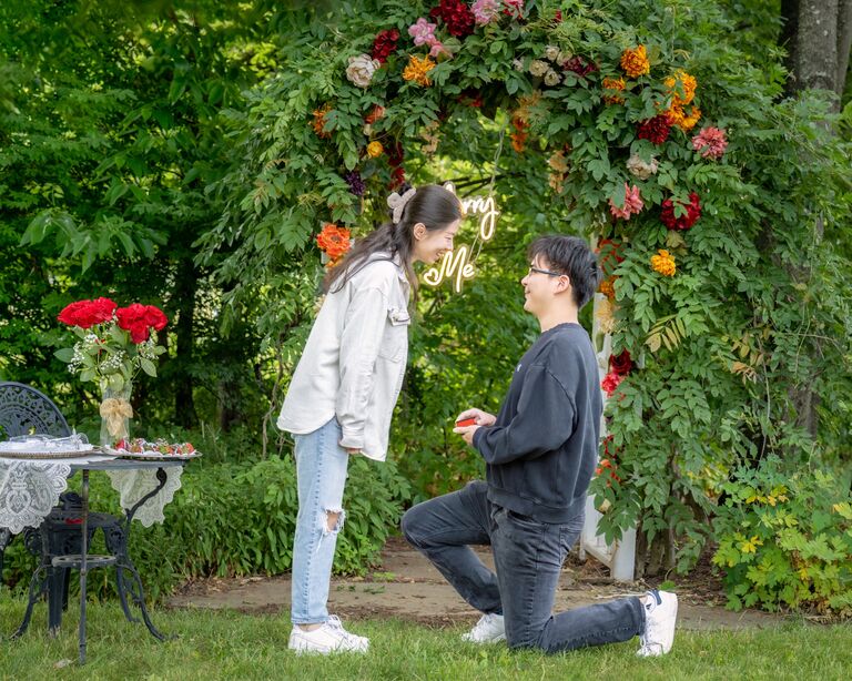 She said yes!!!