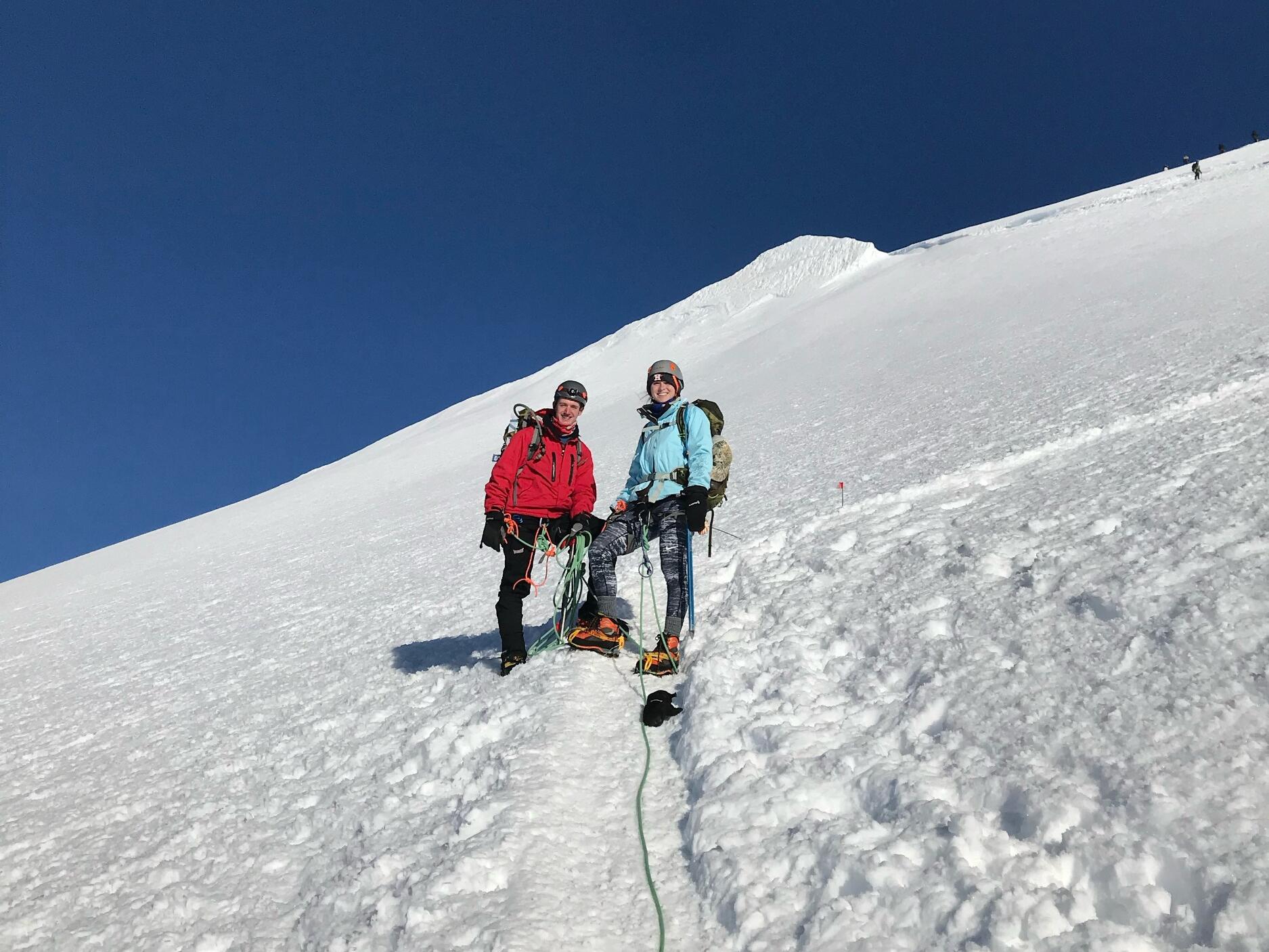 Our first BIG adventure together, climbing Mt. Rainier! No frostbite and tons of memories, turned out we made a great adventure duo! 