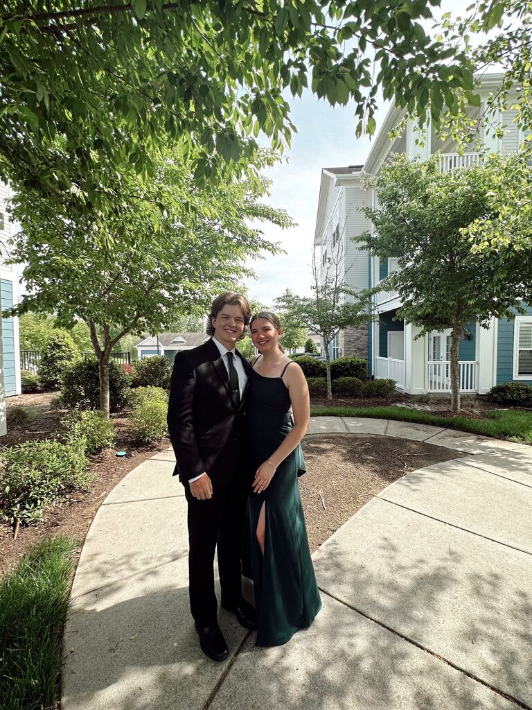 Second black and white ball for Abby's school!