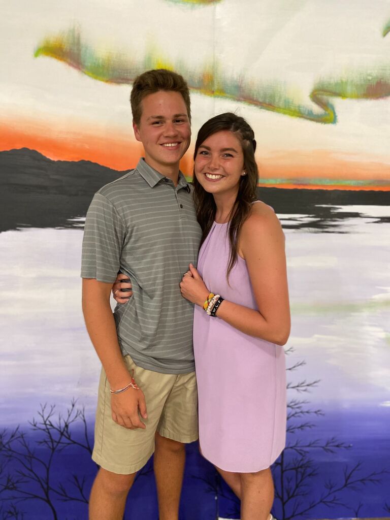 Shelby and Caleb meet at Camp War Eagle in Rogers, Arkansas. This photo was taken at the end of summer celebration! 