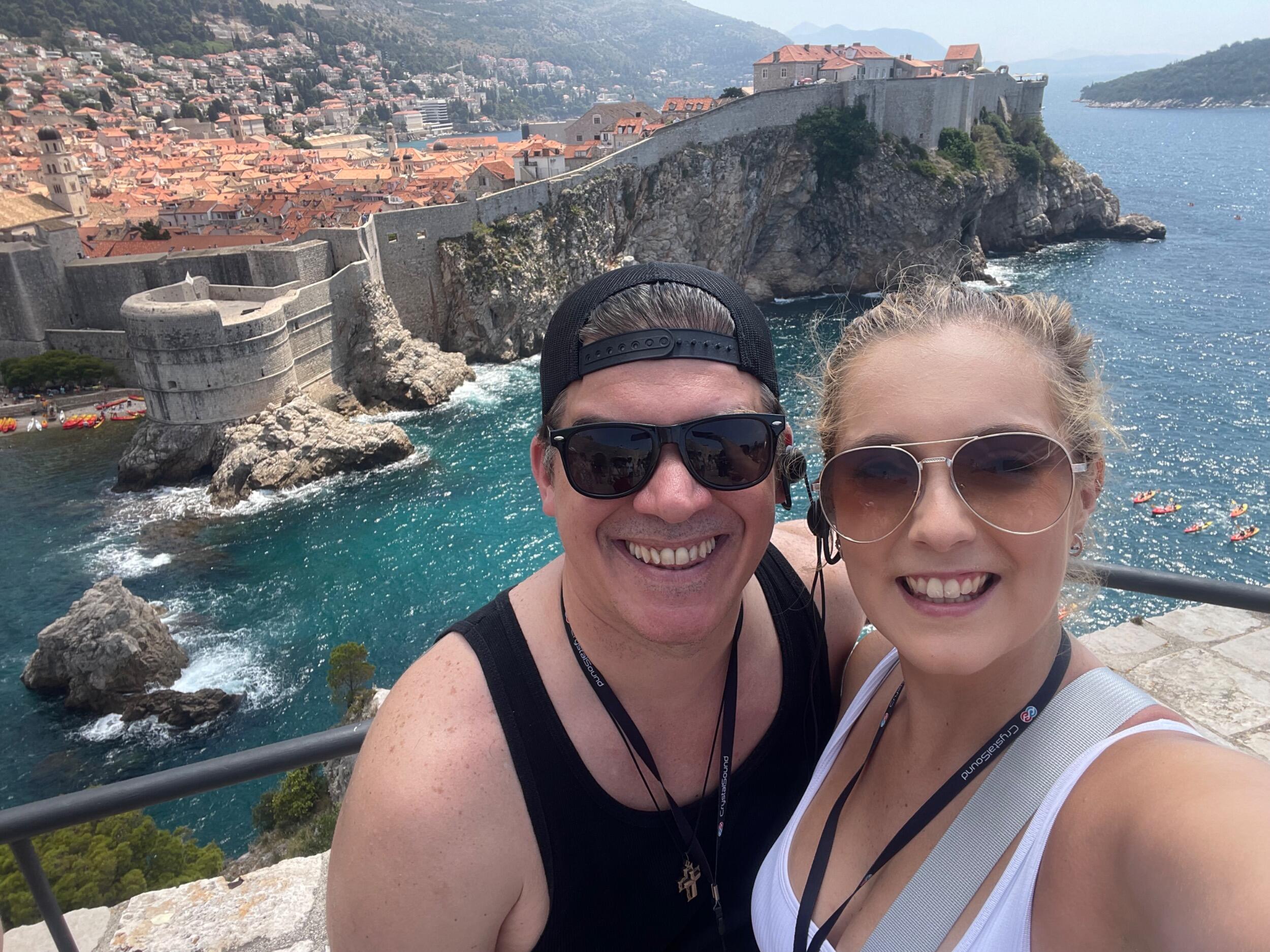 Out of all the beautiful places they saw in Europe, one country really stuck out to the couple. Pilar and Mike fell in love with Croatia, specifically Split and Dubrovnik. They swam in the gorgeous blue water, drank at Funky George, and learned the history of the making of Game of Thrones.