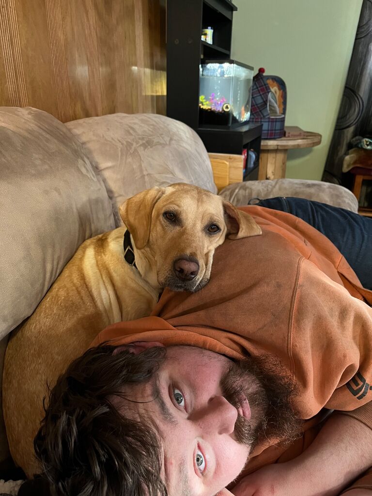 My old girl - Molly, fell in love with Eric faster than I did. 