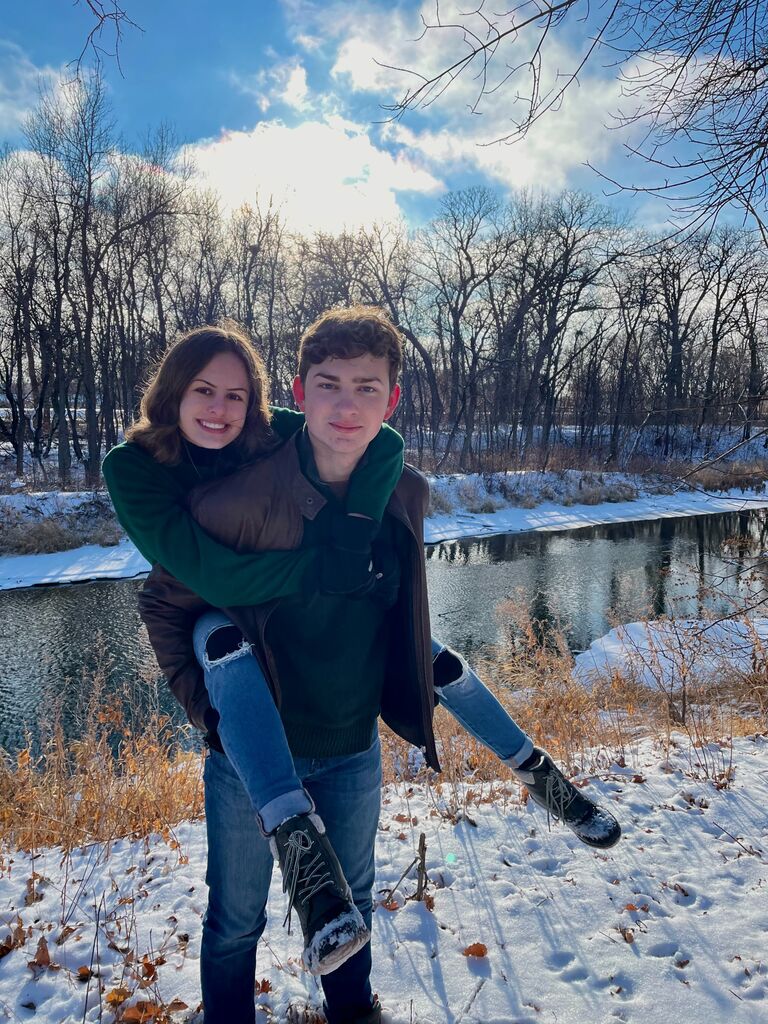 Our first vacation together was to North Dakota. A place I had spent part of my summers growing up. It's a little colder in the winter though.